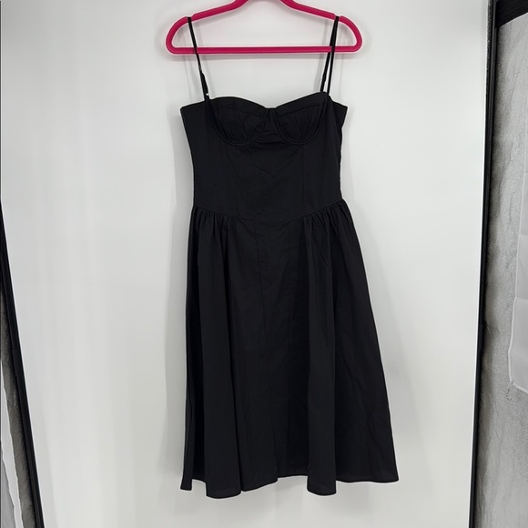 Dresses & Skirts - Peiran Black Corset Bustier Midi Dress – Size M – Elegant Classic NWT